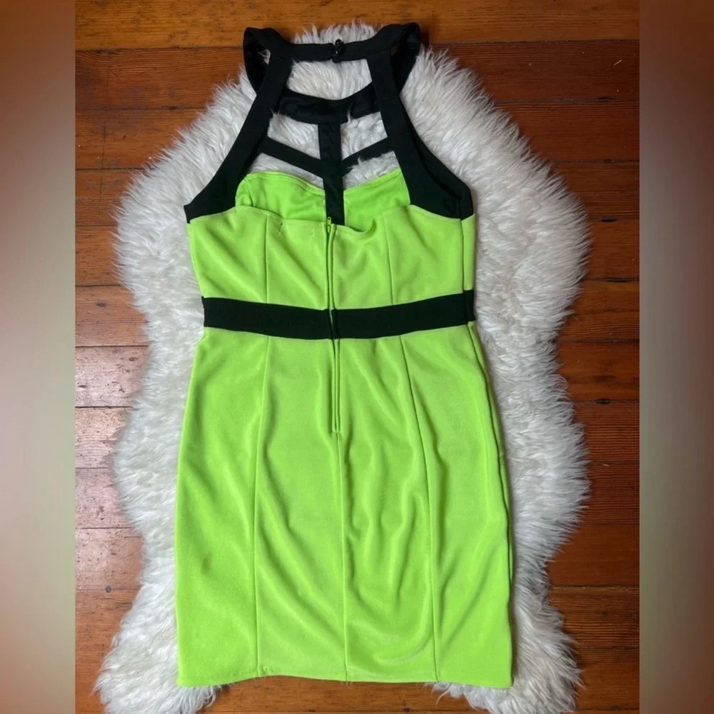 Y2K Caged Neck Bandage Dress